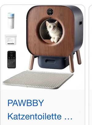 PAWBBY Automatische Selbstreinigende Katzentoilette