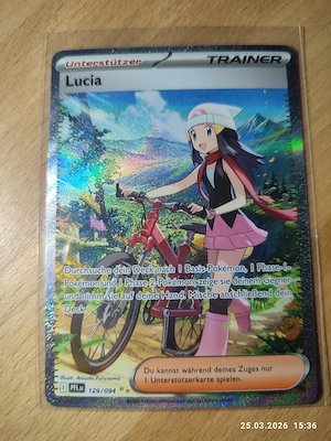 Biete Pokémonkarte Lucia 129 094 PFL (fatale Flammen).