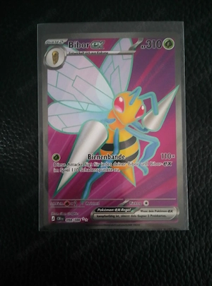 Pokémon Bibor ex CRI 098 086 vom Set wachsendes Chaos.