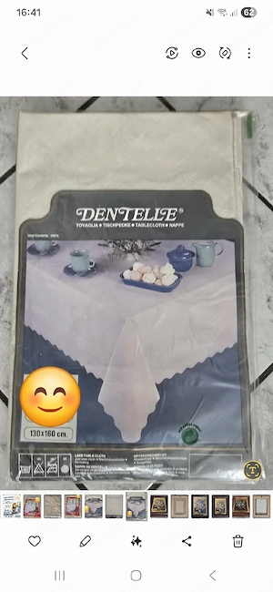 Tischdecke neu, schneeweiss, Spitzentischdecke, mega groß XL, original verpackt zu verkaufen !!!