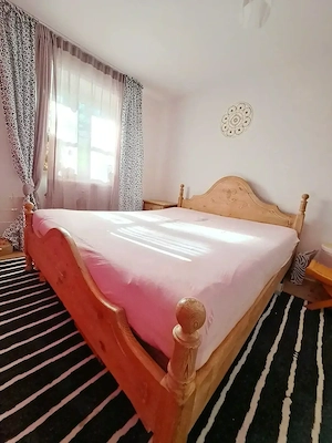 Pinien Massivholz Bett 160x200 cm gebürstet u gekalkt
