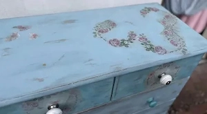 Kommode -Unikat -DIY- Blue- Holz