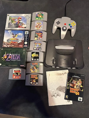 Nintendo 64 Konsole und spiele
