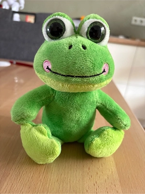 Kleiner Plüsch Frosch 
