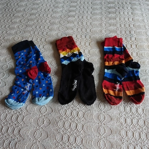 Damen - Socken, Happy Socks, 14 Paar, Gr. 39-42, jedes Paar 2,90 Euro