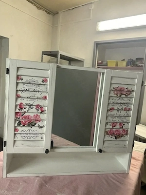 Badschrank Hängeschrank Wandschrank -DIY- Vintage Bild 5