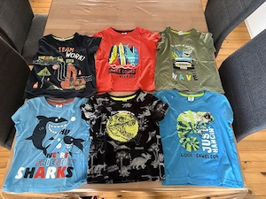 6 Jungen T-Shirts der Marke Kiki&Koko und dopodopo, Größe 104