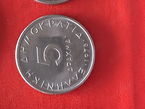 Münze Münzen Umlaufmünze Griechenland 5 Drachmen 1976