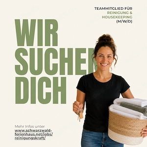 Teammitglied Reinigung & Housekeeping (m w d) für unsere Ferienhäuser