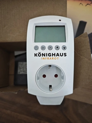 Infrarot Heizungsbild mit Thermostat 