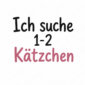 Ich suche 1-2 Babykätzchen 