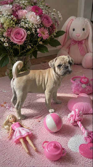 Mops Mischling's welpin Bild 6