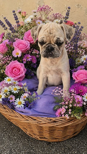 Mops Mischling's welpin Bild 7