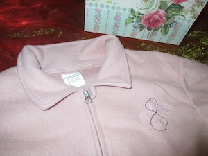 NEU Kuschelig Fleecé Wohlfühl Reißverschluss Zipper Jacke Cardigan Gr. 36- 38  S rosequarz rosé Bild 2