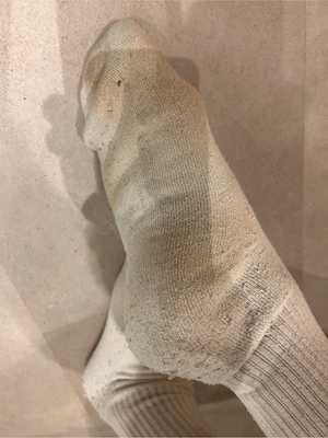 getragene Socken 