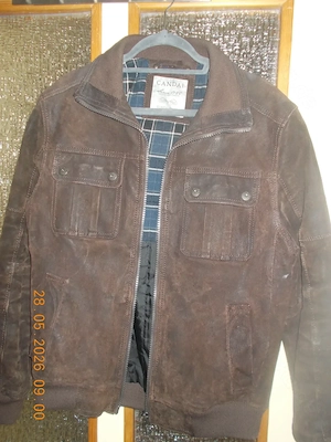 Canda Herren Lederjacke, Gr. 50, braun