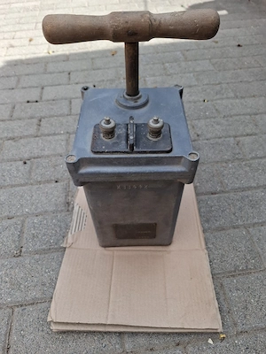 Historische Zündmaschine Ernst Brün 1949 Bergbau Sammlerstück 