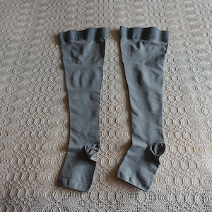 Damen - Kompressionsstrümpfe - Gr. 39 - grau - SIZE III M, Marke: Juzo
