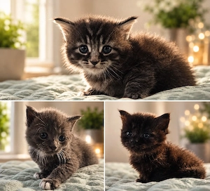 Maine coon mix kitten