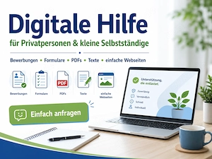 Digitale Hilfe bei PDFs, Formularen, Bewerbung & Webseiten