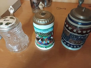 Bierkrüge keramik und Glas