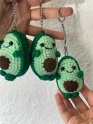 Schlüsselanhänger Avocado Farbe grüne