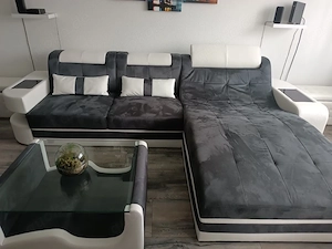 Wohnlandschaft mit LED Funktion