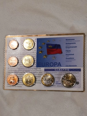 Sehr sehr selten ! Test-Kursmünzen-Satz "Liechtenstein 2004" Polierte Platte