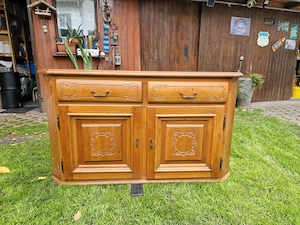 Kommode Eiche rustikal, Landhausstil, 130 x 50 x 75 cm
