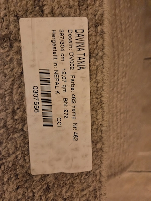 Handgeknüpfter Nepal Teppich beige mit Muster NP 4000 Euro