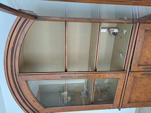 Wurzelholzvitrinenschrank Bild 3