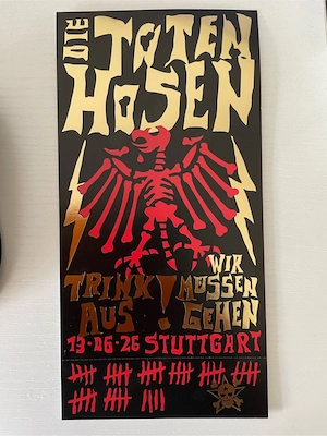 Ticket für die Toten Hosen am 13.6.26 in Stuttgart