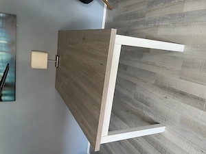 Moderner Esstisch (Eichefarben   Weiß)   160 x 90 cm   Top Zustand