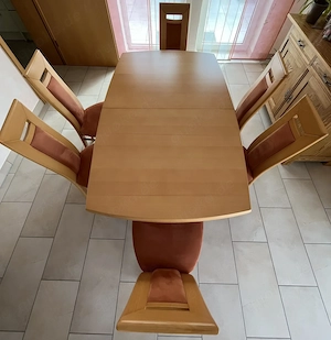 Esstisch Tisch zum Erweitern Buche Natur (Oberfläche Echtholzfurnier)