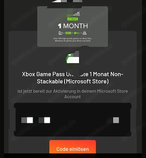 Xbox one PC xbox360 code
