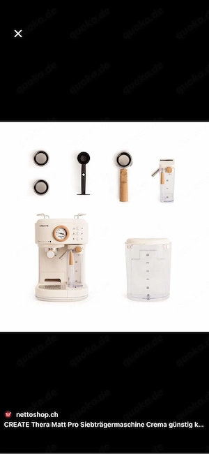 Espressomaschine mit Milchschaumfunktion OVP