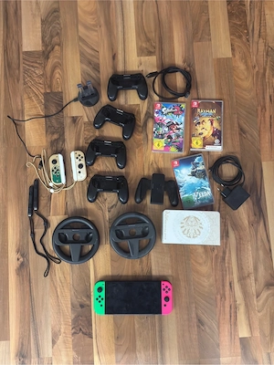 nintendo Switch OLED Zelda Edition + Zubehör 