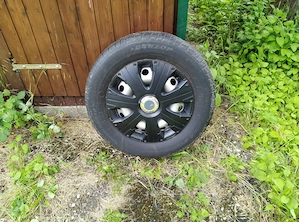 Satz aus 4 Stahlfelgen mit Radkappen für VW T5.