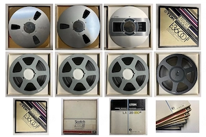 Revox-Tonbänder 26cm groß Alu und Kunststoffspulen