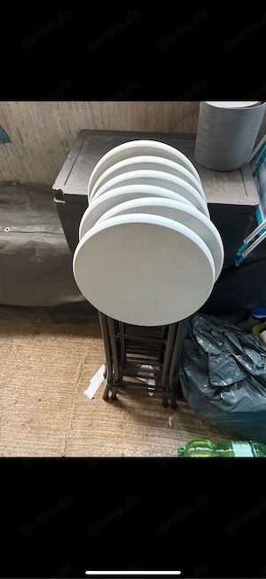 Stühle 6x Sitzhocker klappbar