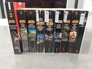 Star Wars X-Wing 1-8 + Dunkler Lord Romanpaket