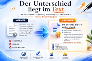 Professionelles Copywriting, Marketing- und Werbetexte   Texte, die überzeugen