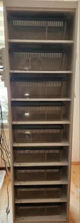 Schlangenaufzucht Anlage   Rackanlage