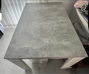 Esstisch 120x80 cm   Betonoptik   stabil