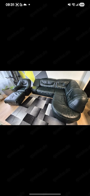 Leder Sofa - Sitzgarnitur