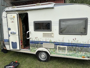 Wohnwagen Hobby 440 EZ 7 2004 liebevoll gestalten mit kleinen Fehlern