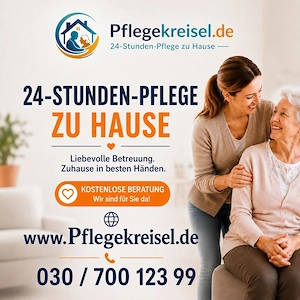Erfahrene 24-Stunden-Seniorenbetreuung daheim, Haushaltshilfe, Alltagsbetreuung mit Herz