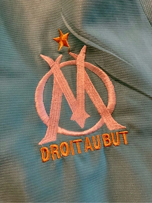 adidas Olympique Marseille Herren Trainingsjacke | 35  | Kapuze Zip türkis Größe M L