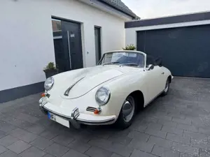 Porsche 356 B Cabrio elfenbein "weiße Dame"