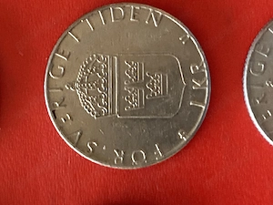Münze Münzen Umlaufmünze Schweden 1 Krone 1977